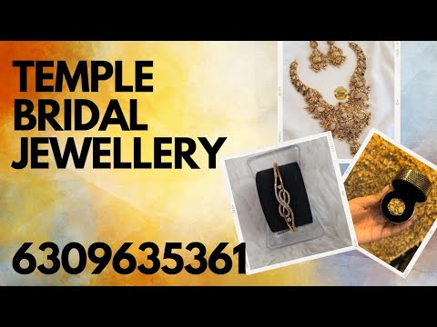 temple bridal jewellery | bridal jewellery| One Gram Gold| cz stone jewellery