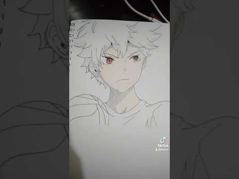 coloring Hinata Shoyo Drawing #drawing #anime #hinatashoyo