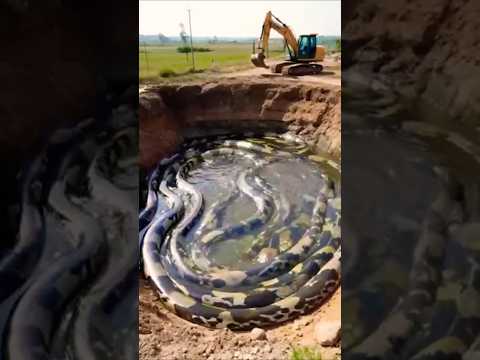 Omg 😨 world biggest snake in water AI dunia ka bada saanp #snake #viralvideo #animals #new