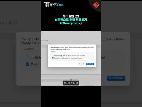 [Git & Github] 깃 체리픽 활용법! (Git Cherry pick)