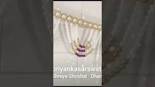 # Trendy pattern door hanging how to make pearls Bandanvar at home # crafts by dolly