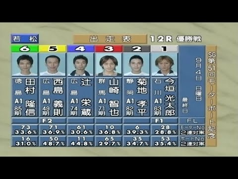 【3960 菊地孝平】2005.08.30～09.04 若松SG第51回 モーターボート記念競走