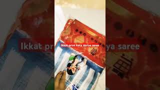 Meesho saree unboxing#meeshohaul #ikkat print kota doriya saree under 330 only#viral#ytshorts#saree