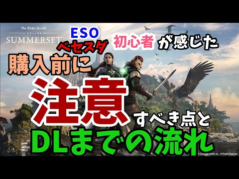 【ESO】PC日本語版エルダースクロールズオンライン（DMM GAMES）の購入前に検討すべき注意点（一部コンソール版も！）と購入からDLまでの流れ【The Elder Scrolls Online】