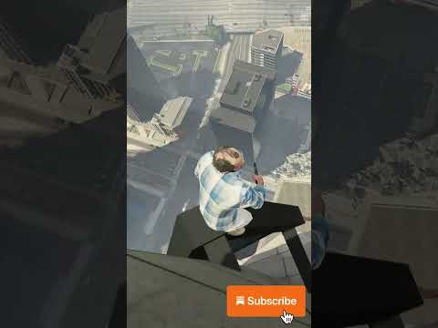 😍Falling with #BigFoot🥵🥵 and #trevor from top of MAZE BANK ARENA 😯😯in GTA V 😃