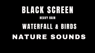 #blackscreen #waterfall #blackscreenwaterfall WATERFALL Sounds for SleepingDark Screen Nature Sounds