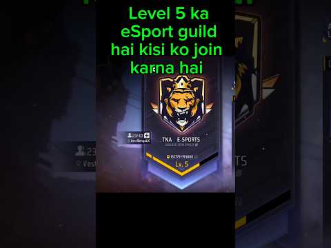 kisi ko eSport guild join karna hai in freefire #freefire #freefire #guild #esports