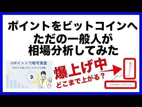 【ポイ活】トランプ大統領の発言でビットコイン上昇！相場分析から、なぜ？ポイントをビットコインに交換した方が良いかを解説！