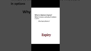 "What is Options Expiry? Key Facts for Traders"  #stockmarket #callputtrading #money #trading