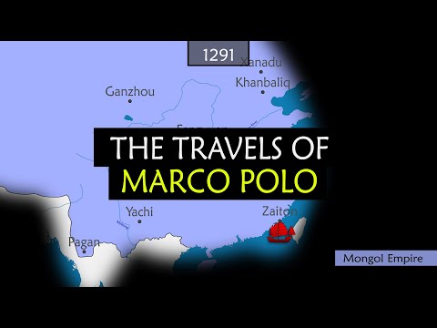 The Travels of Marco Polo - Summary on a Map