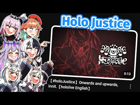 Hololive English Reacts to the new HoloJustice Trailer