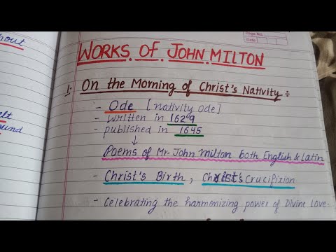 Part-2 John Milton | Biography and Works | Master Cadre English #ugcnet #mastercadre