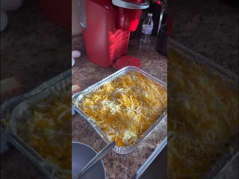 Homemade Bake Mac & Cheese in oven