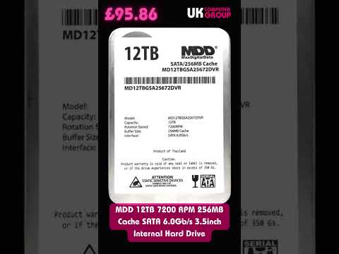 MDD 12TB 7200 RPM 256MB Cache SATA 6.0Gb/s 3.5inch Internal Hard Drive £95.86 👇🔥🔥