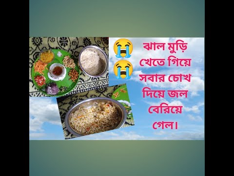 ঝালমুড়ি খেতে গিয়ে সবার চোখ দিয়ে জল বেরিয়ে গেল  #streetfood #jhalmuri