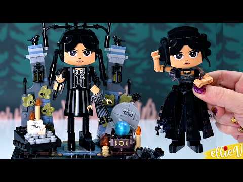 Need a dose of creepy gothic 🪦? Build your own scowling Wednesday Addams | LEGO build & review