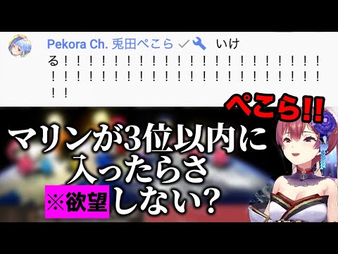 ぺこらの応援コメントが嬉しすぎて思わず欲望をむき出しにしてしまうマリン船長【ホロライブ切り抜き】