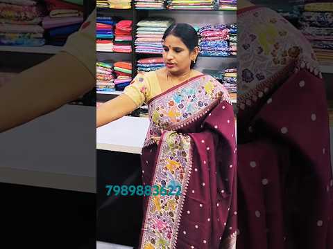 MATAKA KORA SAREES SRI MANASA SAREES ANANTAPUR RAMNAGAR#viralvideo #trending #khadipattusarees