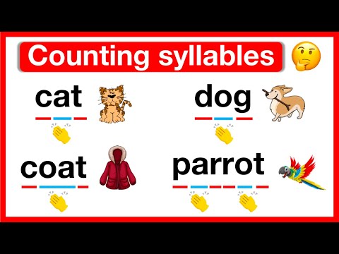 How to count syllables? 🤔 | What are syllables? | Breaking down words