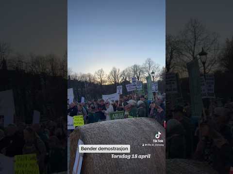 Bonde demostrasjon #viral #foryou #norway #demostracion #oslo