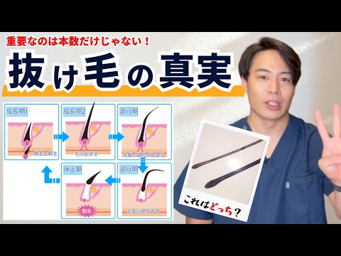 【薄毛の始まり？】危険な抜け毛の見分け方を解説