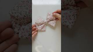 Easy DIY Hair bow 🌸🎀 #sewing #diy #hairbow #hairbowtutorial #tutorial #diy #diyaccessories