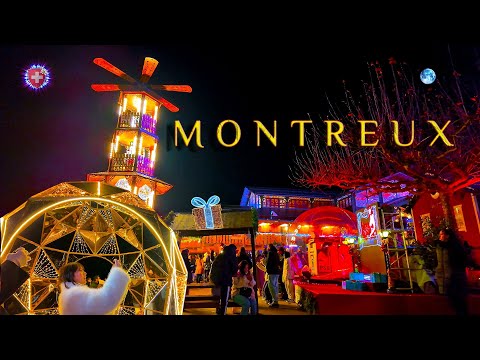 MONTREUX SWITZERLAND ✨ Exploring most popular Christmas Market - Lake Geneva's Glittering Wonderland