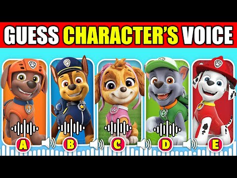 🔊 IMPOSSIBLE Guess The Paw Patrol Characters By Voice + Guess The Emoji + Their Favorites! | Zuma