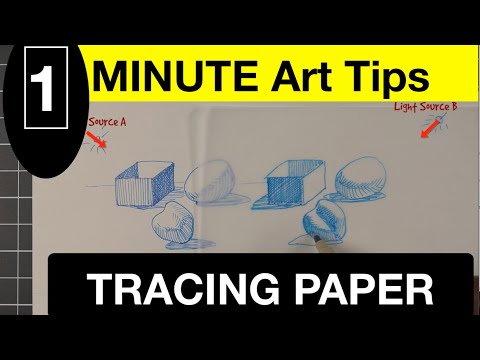 1 Minute Art Tips | 3 Ways to use tracing paper to practice drawing