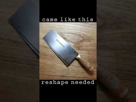 Reshape and sharpening CCK veg cleaver #sharpening #磨刀 #hongkong #香港 #knifesharpening #刀 #chefknife