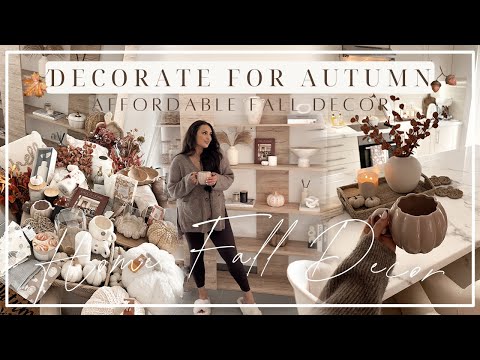 DECORATE FOR AUTUMN | Affordable Cosy Fall Decor | Warm, Neutral Tones!