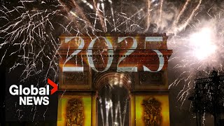 New Year’s 2025: Paris celebrates with dazzling fireworks around Eiffel Tower