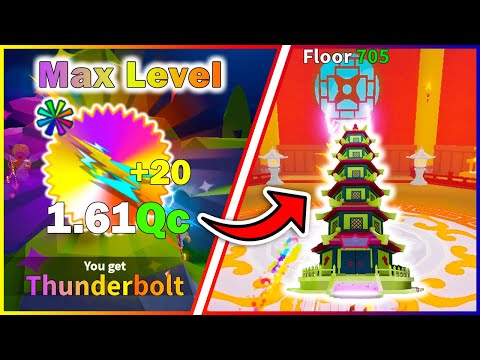 MAX LEVEL THUNDERBOLT SHINY++HOLO vs INFINITE TOWER | WFS | ROBLOX