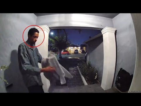 15 Most Disturbing Things Caught On Doorbell Camera Part 24