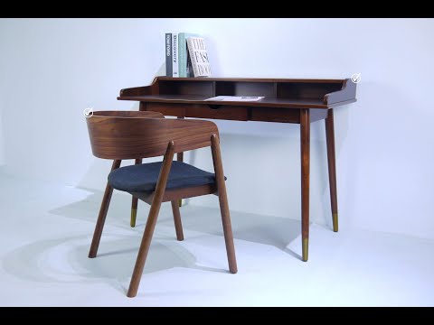 Shelton Mid-Century Modern Study Desk