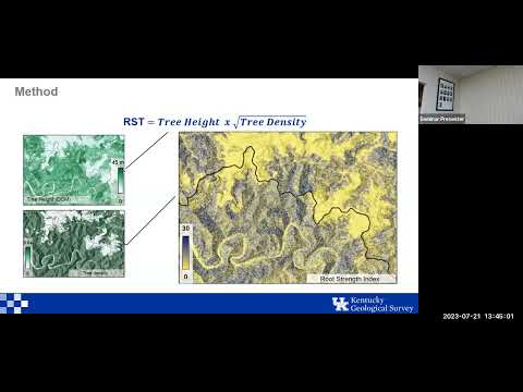 Evaluating root strength index as an indicator of landslide-prone slopes in eastern Kentucky