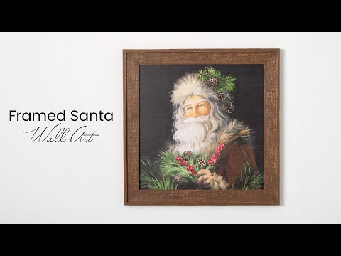 Framed Santa Wall Art