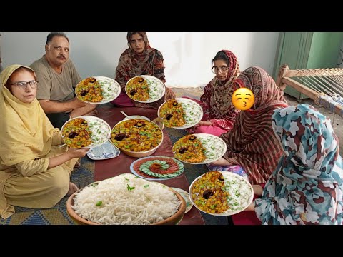 Village Life | Gaon Ki Dophar Ka  Khan Special Chana Dal Recipe Rice | Hotel Style | Irma's family