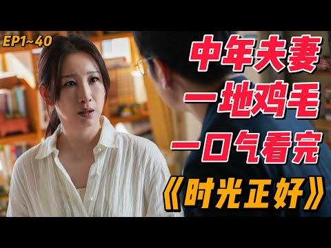 一口氣看完《時光正好》EP1~40，中年夫妻一地鸡毛，职场生活情感精彩不断 #影视解说 #中国电视剧 #大陆剧