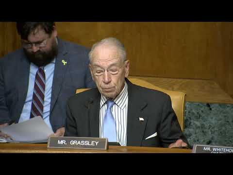 Grassley Opening Remarks on Tax Loopholes at Senate Budget Committee Hearing