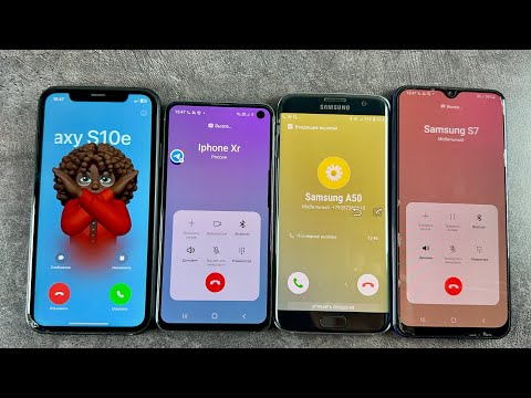 Incoming Call IPhone XR + Samsung Galaxy S10e + Samsung Galaxy S7 Edge + Samsung Galaxy A50￼