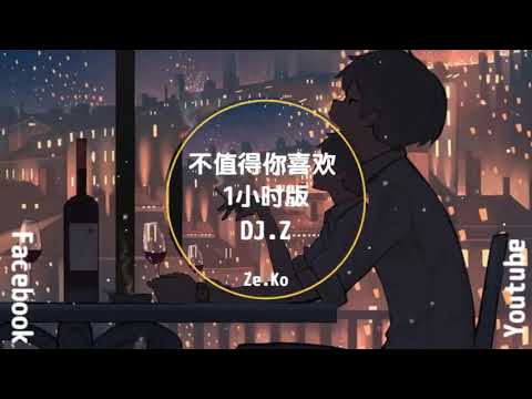 不值得你喜欢-DJ.Z 1小时版**我不值得你喜欢喜欢喜欢 我不值得你期盼期盼期盼 让你一个人渡过黑夜