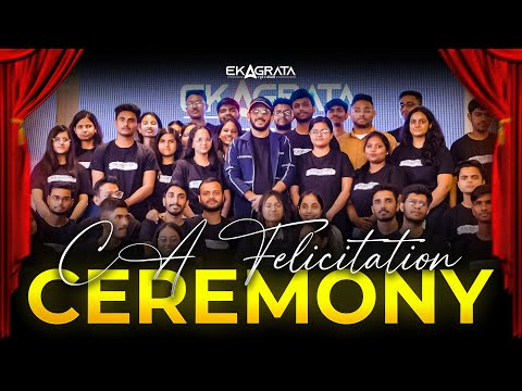 Ekagrata CA Felicitation Ceremony🏆 Special Guest: CA Aman Gupta🎧