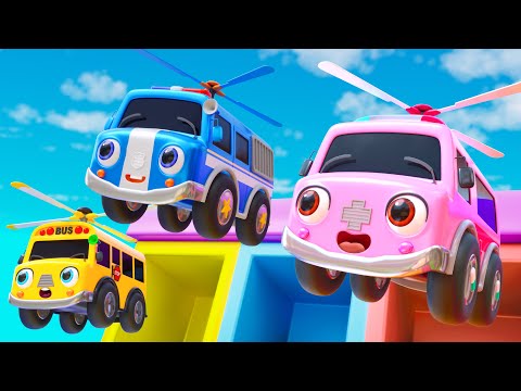 If You Happy And You Know | Wheels On The Flying Bus | Nursery Rhymes & Kids Songs - Baby Car Songs