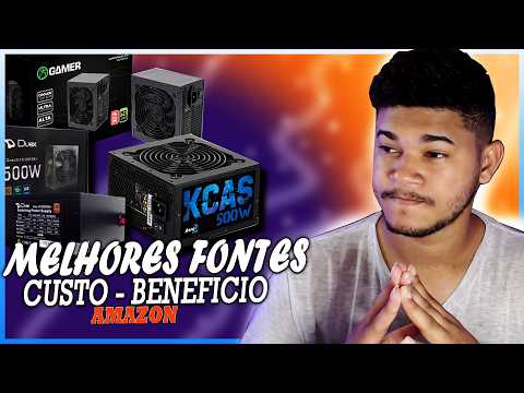 MELHORES FONTE DE 500Wts PRA PC GAMER BARATO