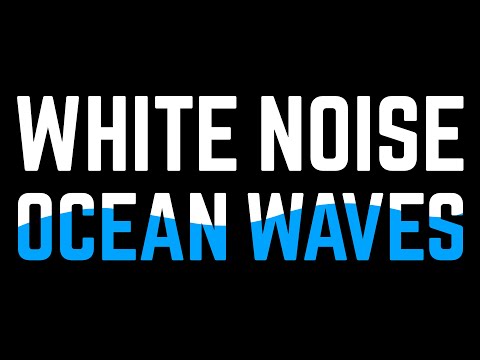 WHITE NOISE & OCEAN WAVES // DARK SCREEN Sounds for Sleeping |Black Screen| Sleep