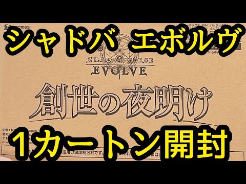 シャドバエボルヴ 1カートン開封 配列 各レアの封入率や排出バランスも調査！