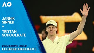 Jannik Sinner v Tristan Schoolkate Extended Highlights | Australian Open 2025 Second Round