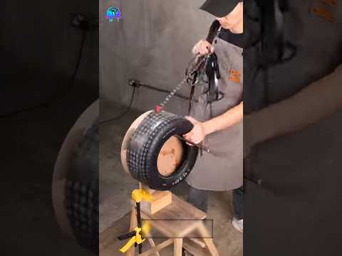 टायर से जो बनता है उसे देखकर आप हैरान रह जाएंगे 🎡 Tyre to new recycle craft idea