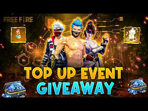 FF live |Top up Event Giveaway | Free Fire Live Custom giveaway | FF live stream #Fflive